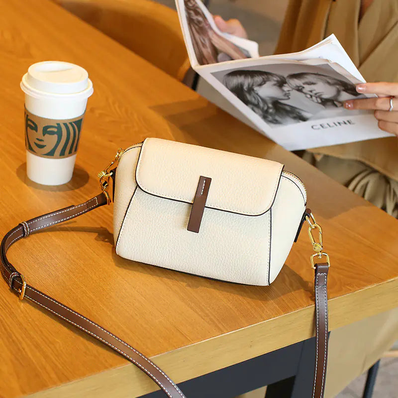 Stylish Women's Cowhide Shoulder Crossbody Bag