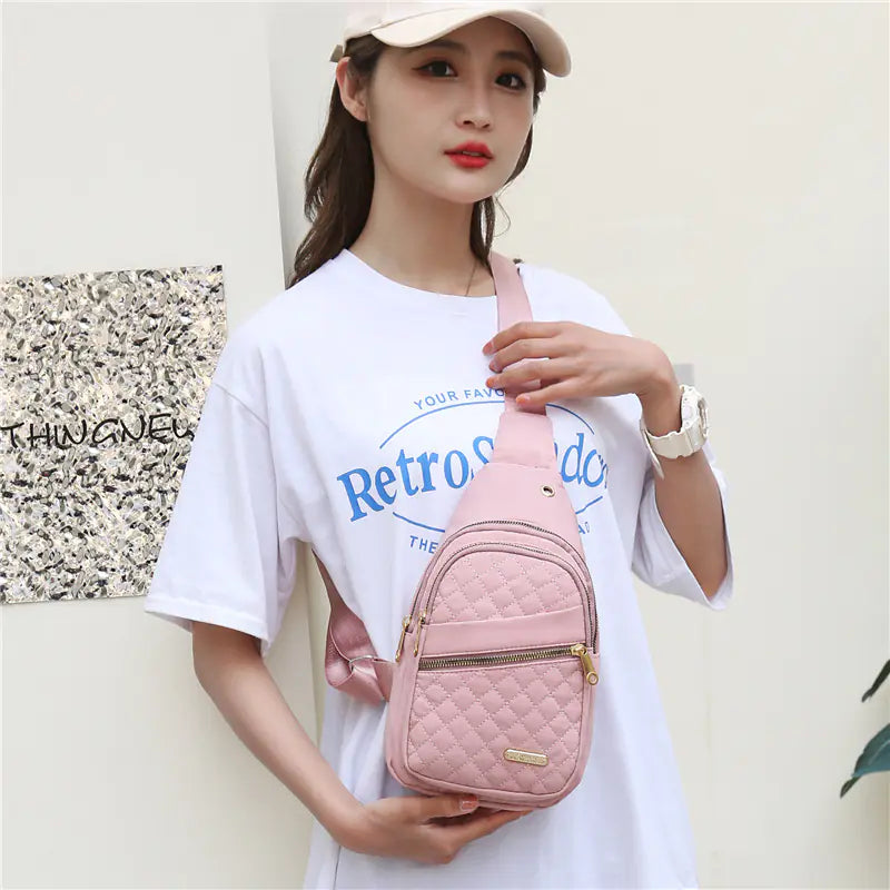 Women's Casual Slanted Crossbody Chest Bag