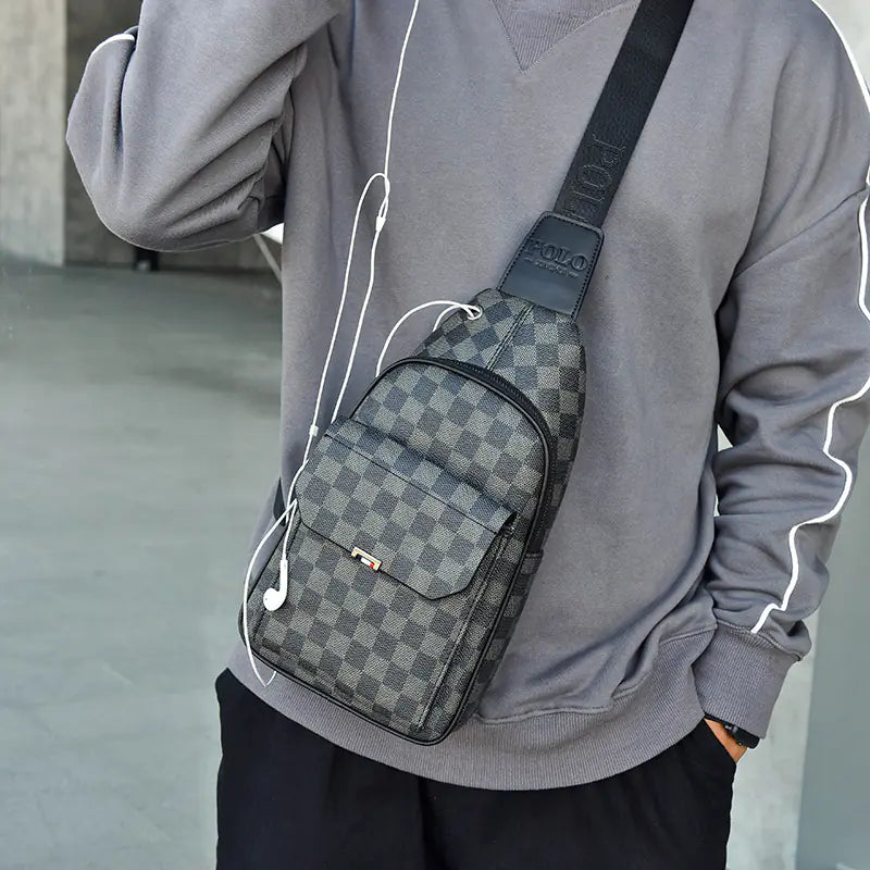 Men's Crossbody Chest Bag for Outdoor Leisure Use