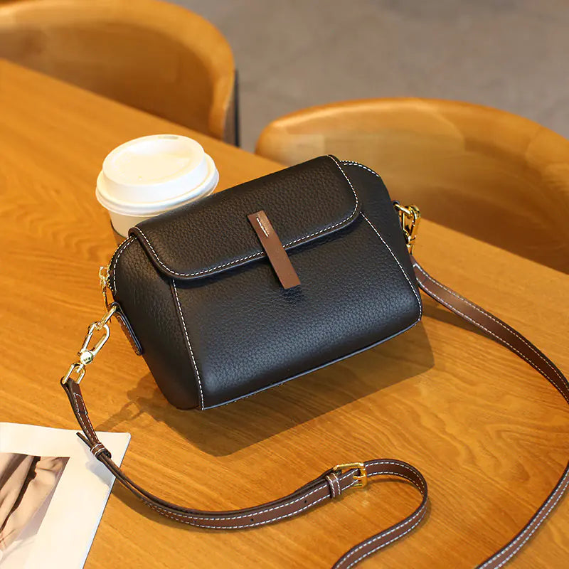 Stylish Women's Cowhide Shoulder Crossbody Bag