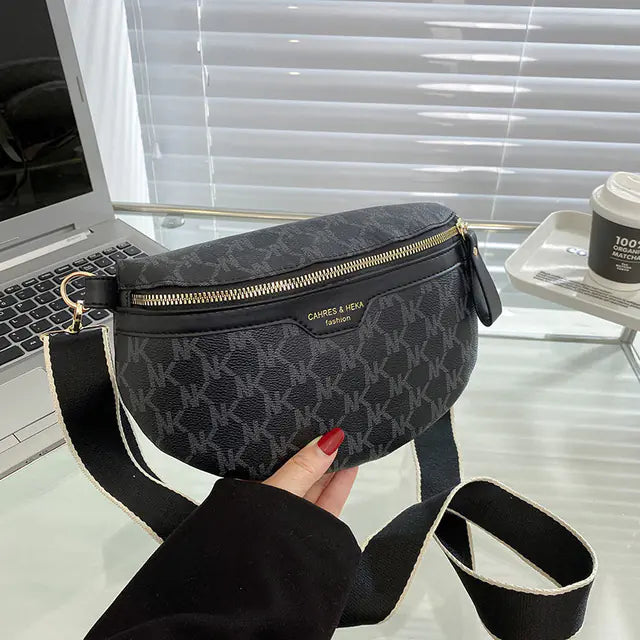 Luxury PU Leather Women's Crossbody Chest Bag