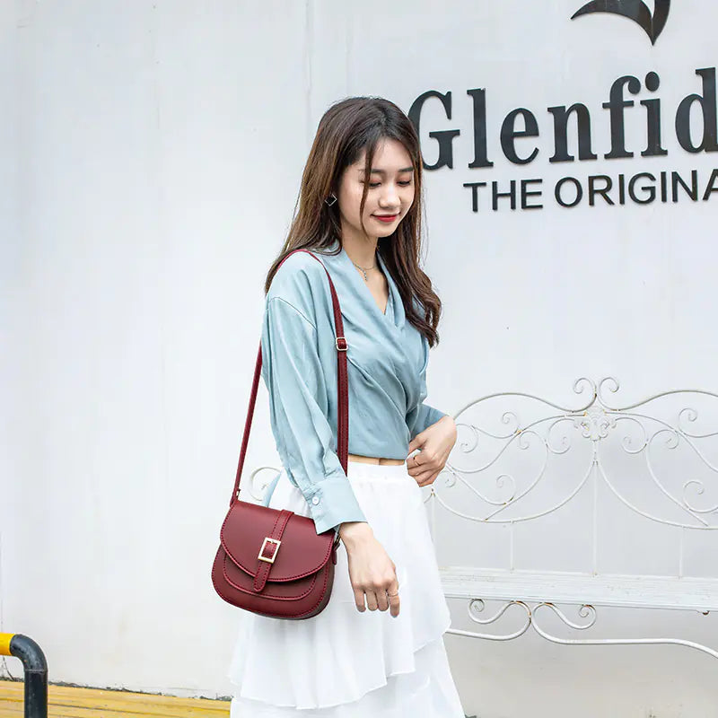 Stylish Women's Saddle Bag, Versatile Shoulder Crossbody