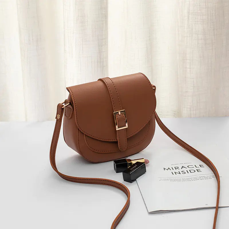 Stylish Women's Saddle Bag, Versatile Shoulder Crossbody