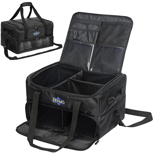 ZEEMO Golf Trunk Organizer 2 Layer Car Locker with Ventilated Compartment