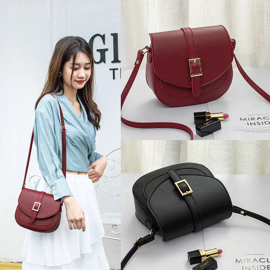 Stylish Women's Saddle Bag, Versatile Shoulder Crossbody
