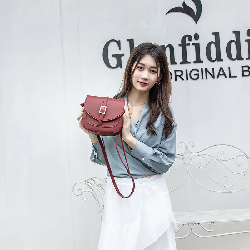Stylish Women's Saddle Bag, Versatile Shoulder Crossbody