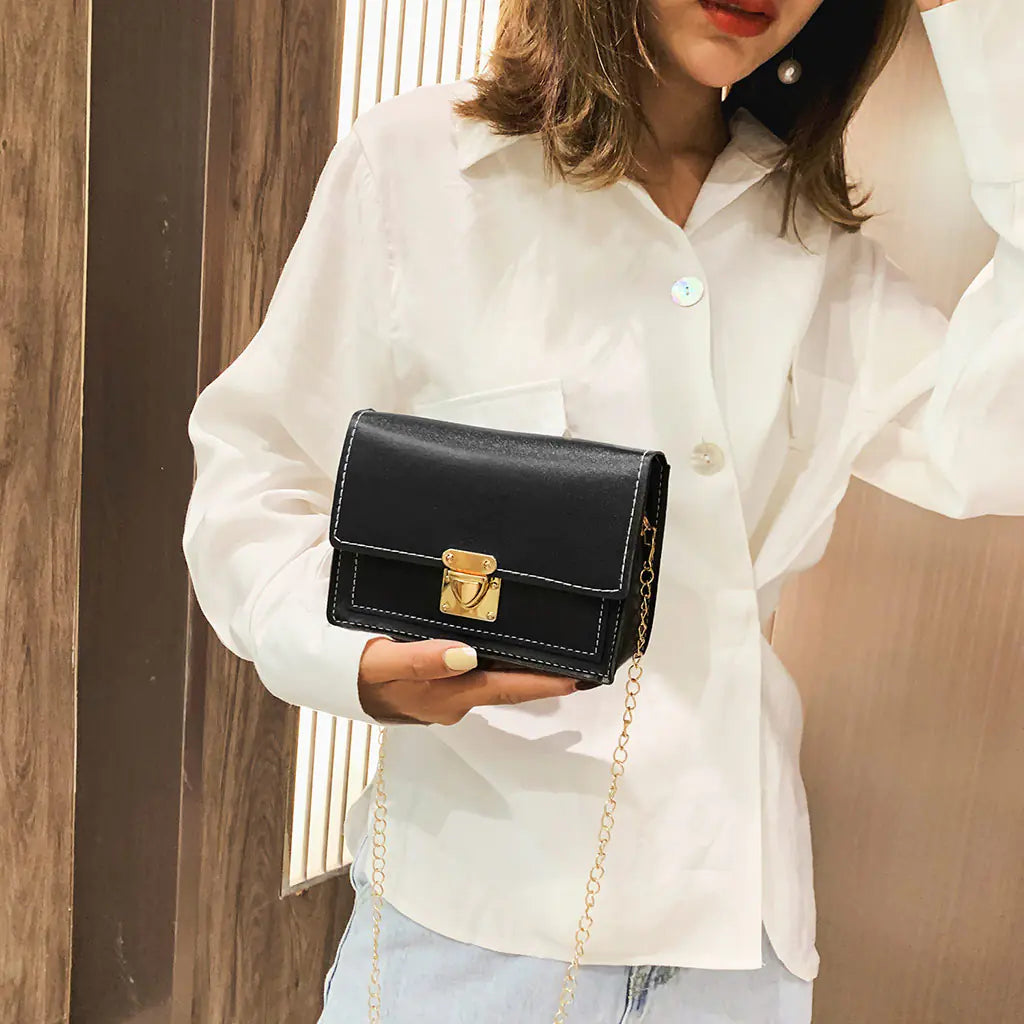 Mini Shoulder Crossbody Bag with Chain - Stylish Summer Bag