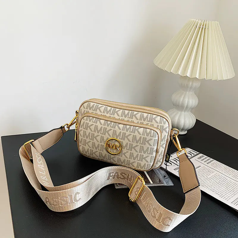 Stylish Vintage Women's Crossbody Bag with Wide Strap