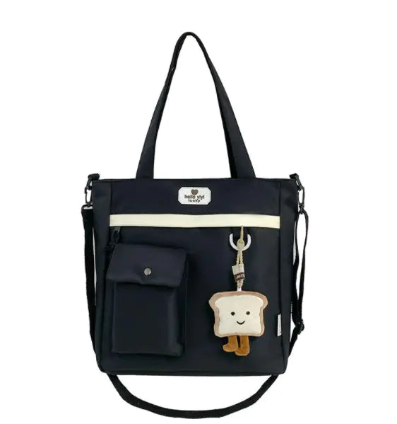 Multicolor Crossbody Bag with Multiple Pockets
