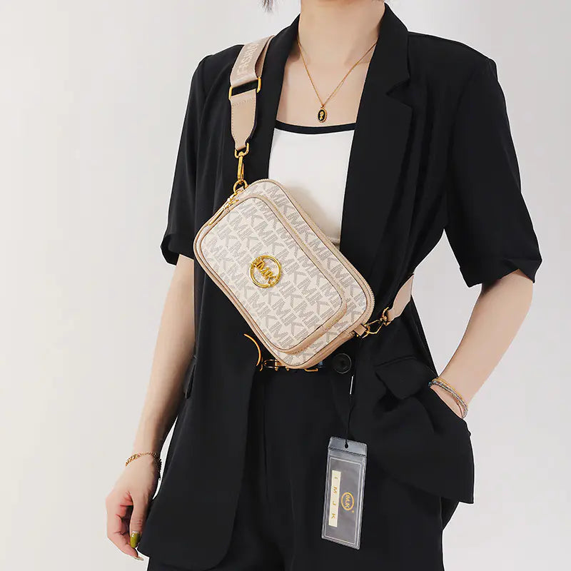Stylish Vintage Women's Crossbody Bag with Wide Strap