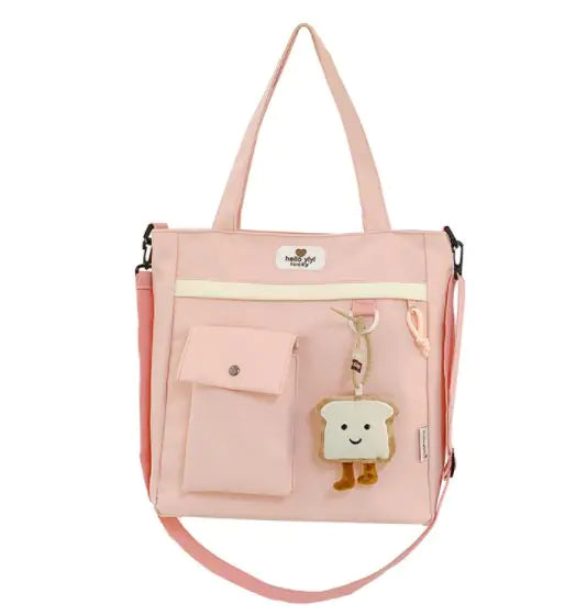 Multicolor Crossbody Bag with Multiple Pockets