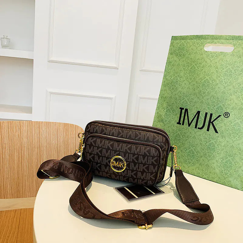 Stylish Vintage Women's Crossbody Bag with Wide Strap