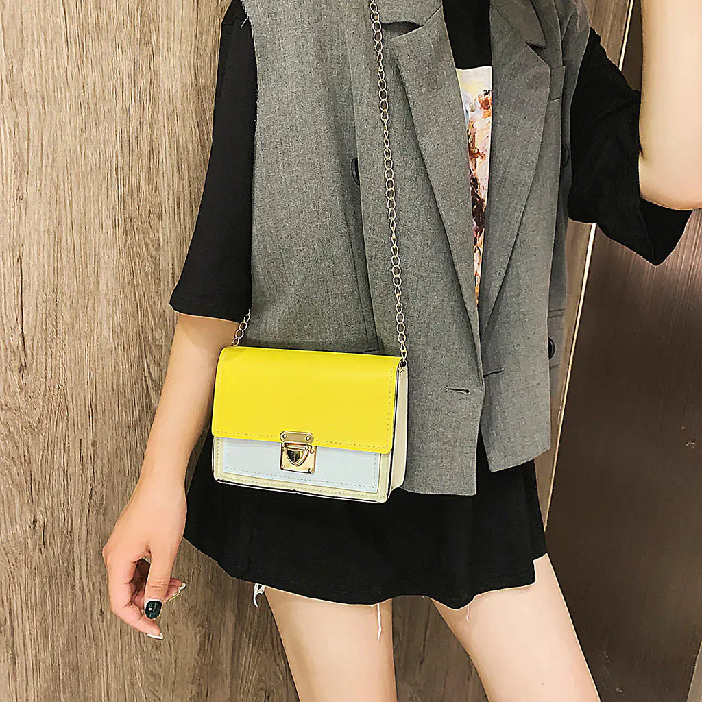 Mini Shoulder Crossbody Bag with Chain - Stylish Summer Bag