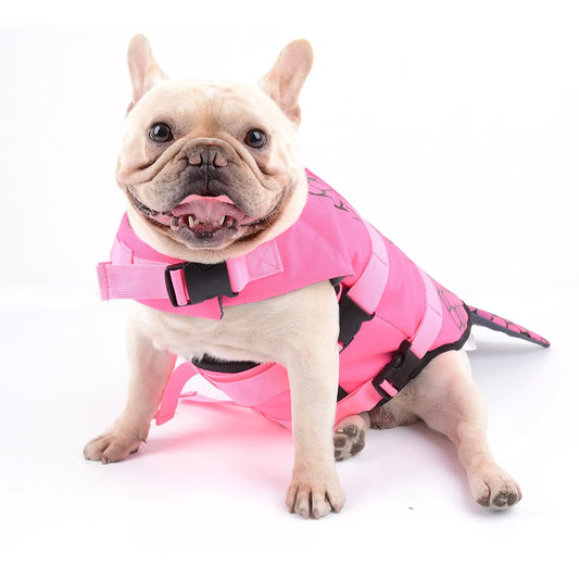 Dog Life Jacket Mermaid Life Vest for French Bulldog/Pug