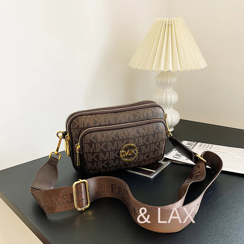 Stylish Vintage Women's Crossbody Bag with Wide Strap
