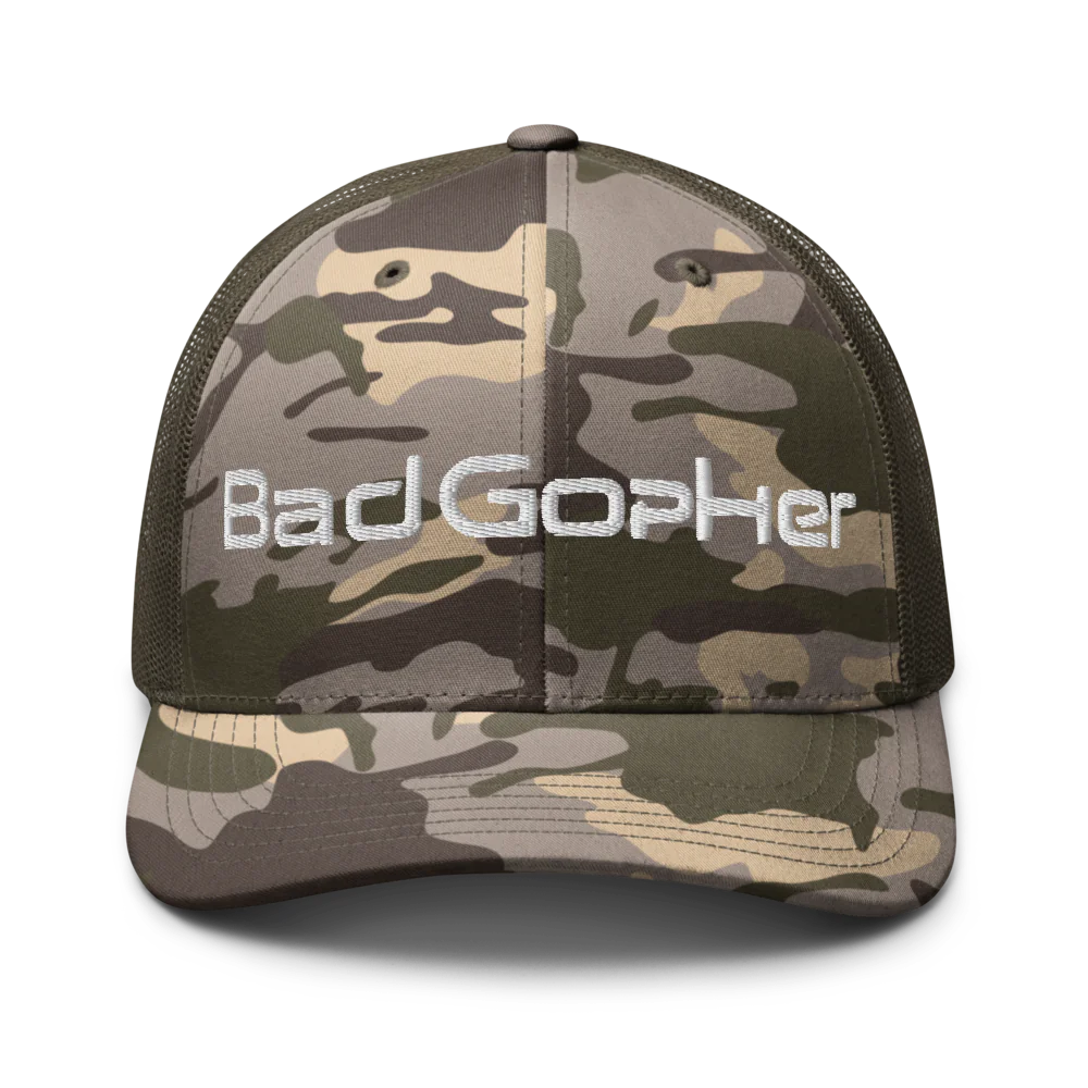 Bad Gopher - Camouflage Trucker Hat