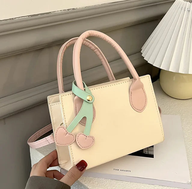 Shoulder Bag with Wide Strap, Stylish PU Crossbody Bag