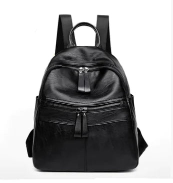 Stylish Durable PU Backpack for Women - Travel Bag