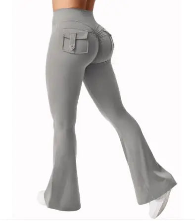 Women's Golf & Yoga Flare Leggings with Rear Pockets