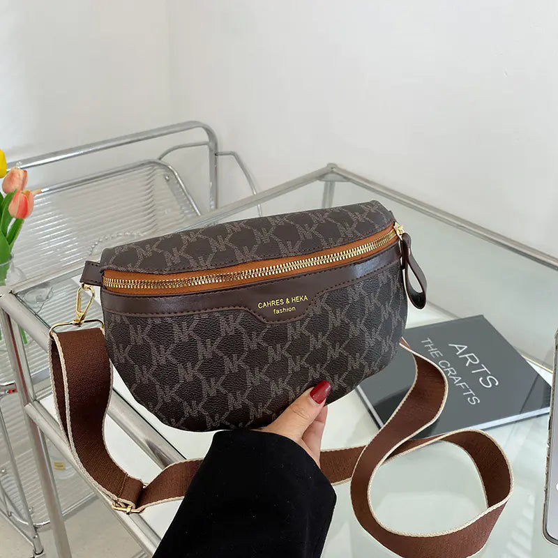 Luxury PU Leather Women's Crossbody Chest Bag