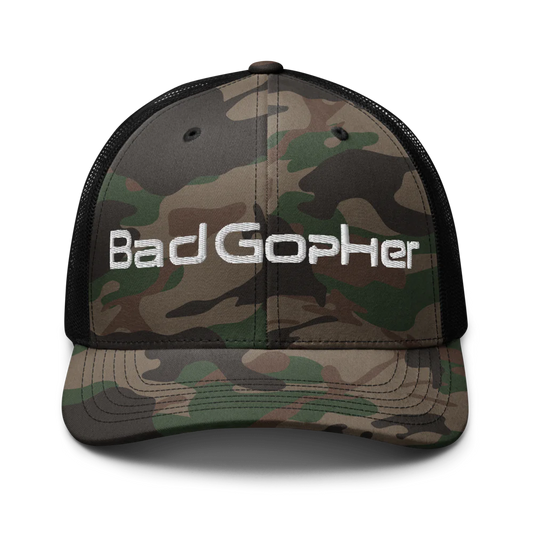 Bad Gopher - Camouflage Trucker Hat