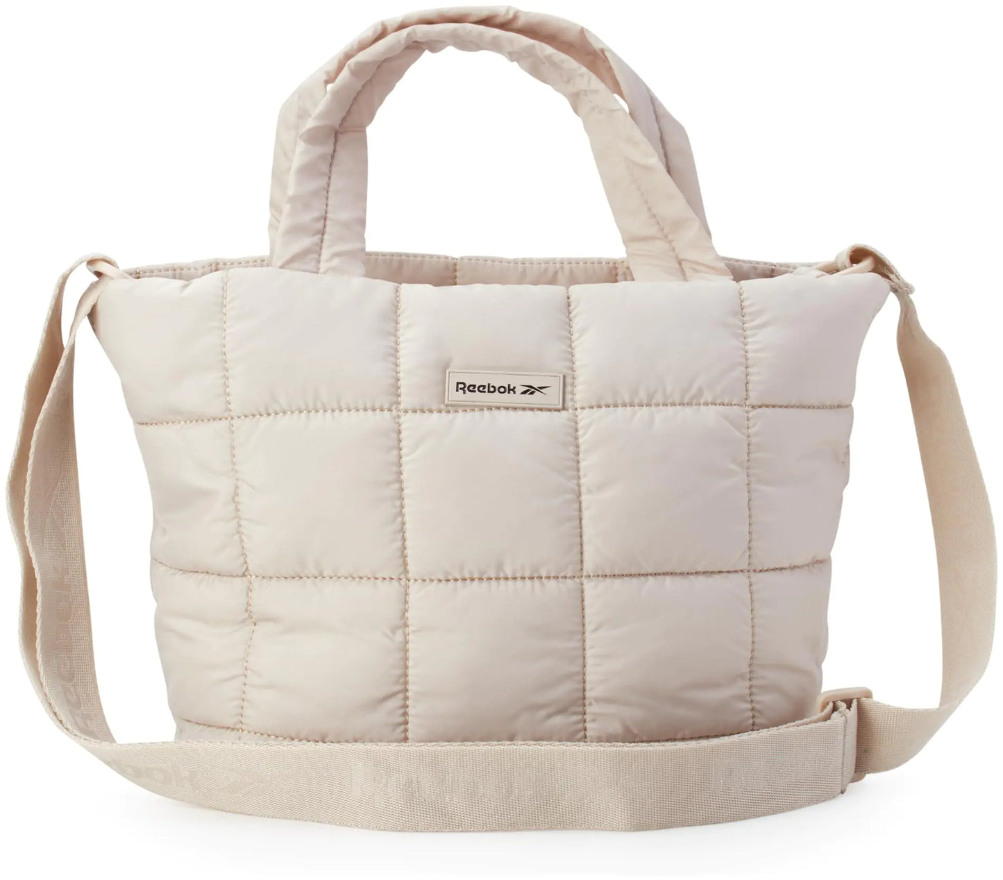 Reebok Womens Bag - Lightweight Nylon Quilted Crossbody Bags for Women - Stylish Everyday Womens Sling Bags Stucco