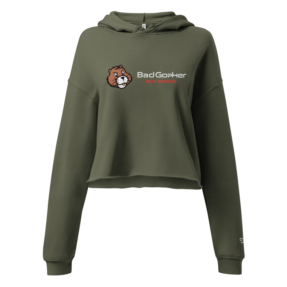 Bad Gopher - Women's Cropped Hoodie