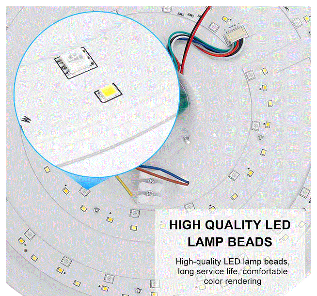 Modern RGB Colour Change LED Ceiling Light