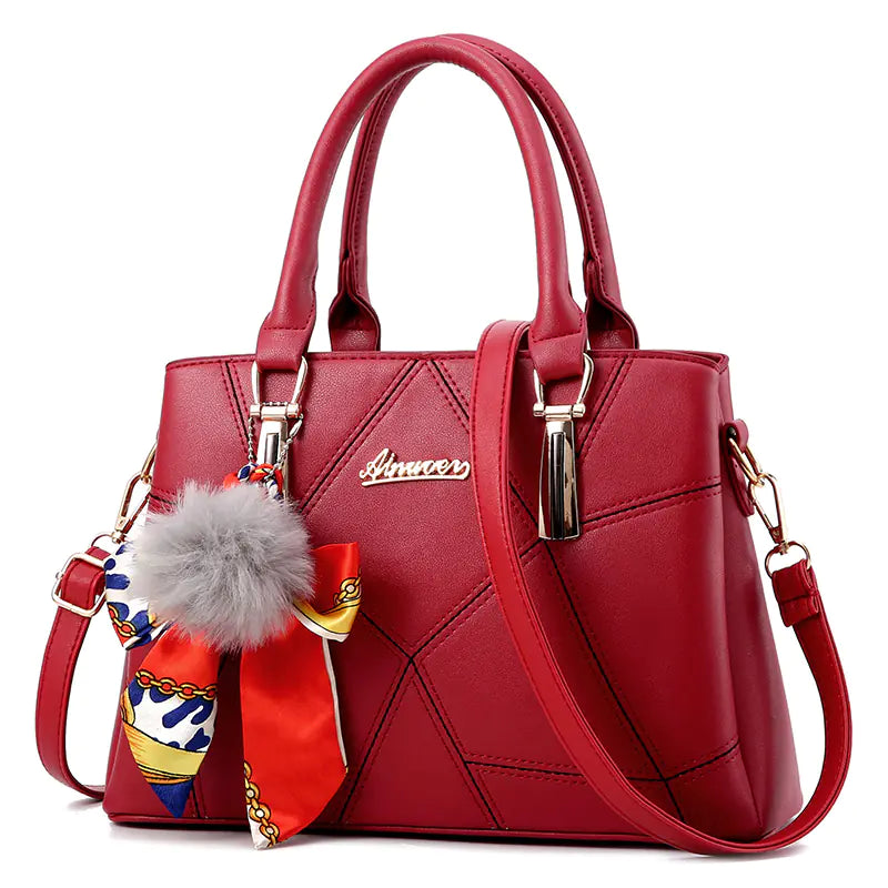 Stylish Women's Leather Crossbody Bag - 2018 New Design