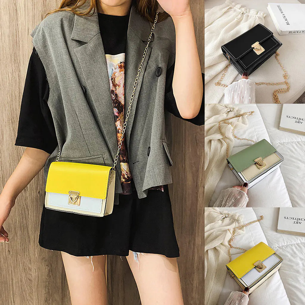 Mini Shoulder Crossbody Bag with Chain - Stylish Summer Bag