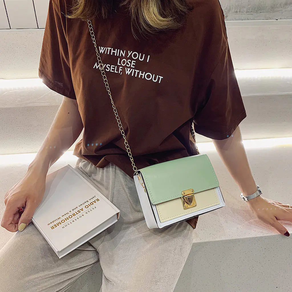 Mini Shoulder Crossbody Bag with Chain - Stylish Summer Bag