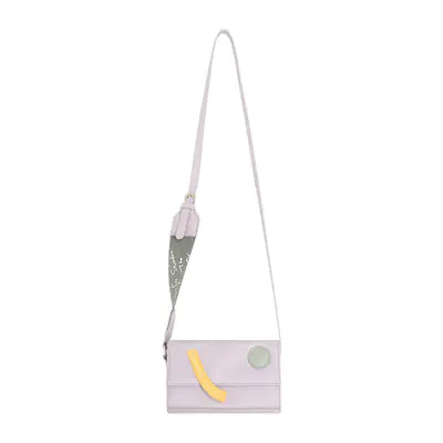 Shoulder Bag with Wide Strap, Stylish PU Crossbody Bag