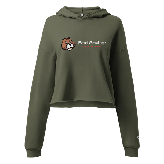 Bad Gopher - Women's Cropped Hoodie