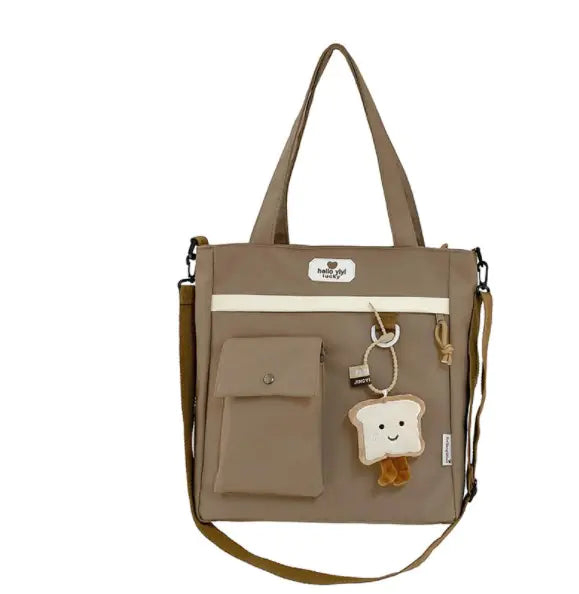 Multicolor Crossbody Bag with Multiple Pockets