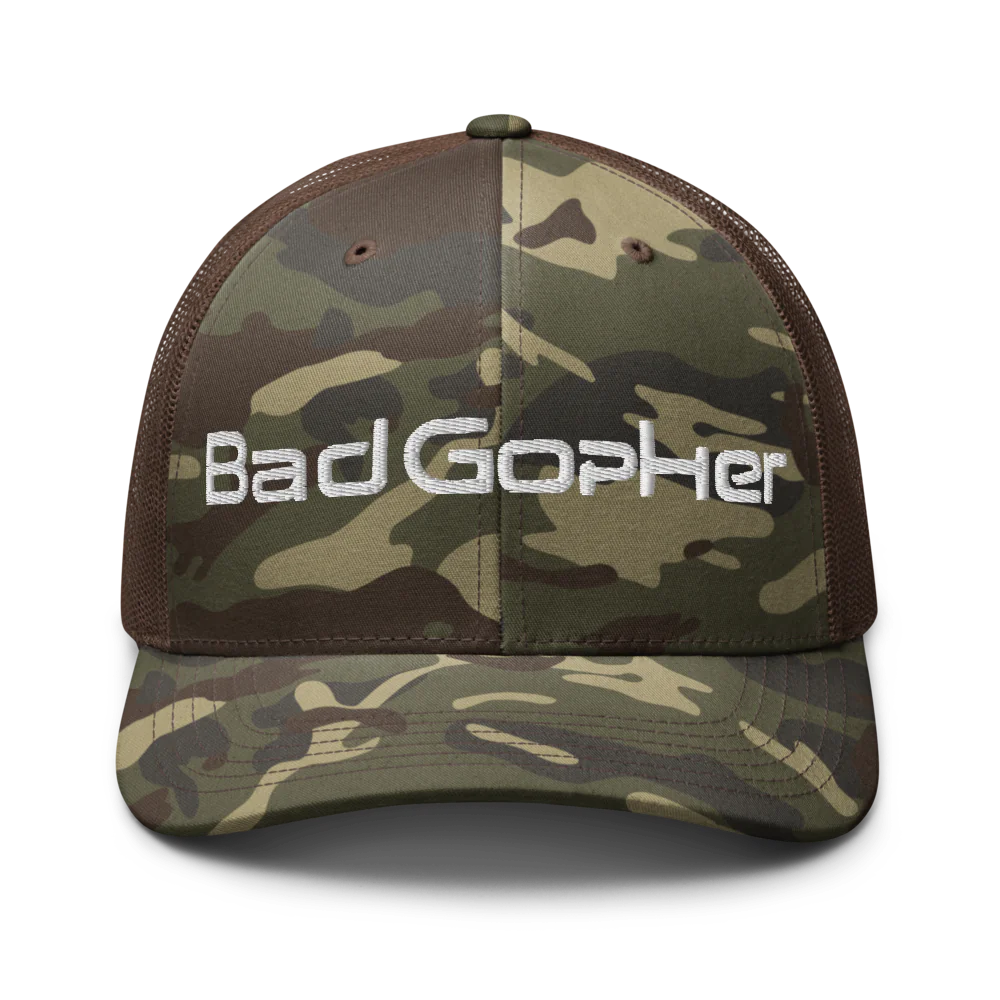 Bad Gopher - Camouflage Trucker Hat