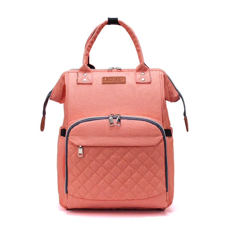 LEQUEEN Stylish Backpack for Moms - Trendy Travel Bag