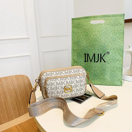 Stylish Vintage Women's Crossbody Bag with Wide Strap
