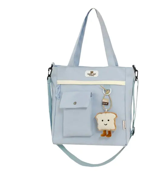 Multicolor Crossbody Bag with Multiple Pockets